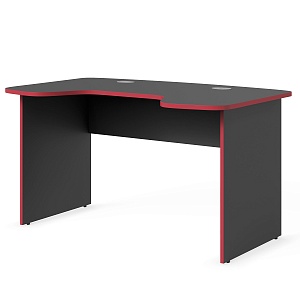 Игровой компьютерный стол SKILLL STG 1385.1, антрацит/красный, 1360х850х750 мм